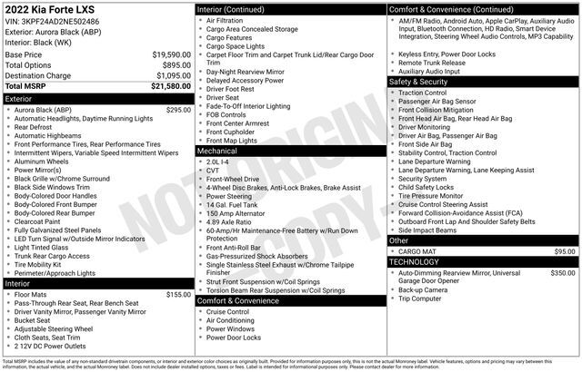 2022 Kia Forte LXS Raleigh NC