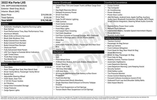 2022 Kia Forte LXS Raleigh NC