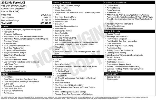 2022 Kia Forte LXS Raleigh NC