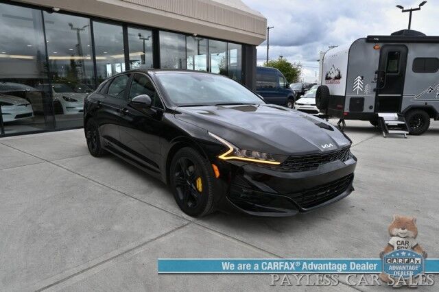 2022 Kia K5 GT-LINE / AWD / AutoStart / Power & Heated Leather Trimmed Seats / Navigation / Lane Departure & Blind Spot Alert / Apple CarPlay & Android Auto / Back Up Camera / Keyless Entry & Start / 33 MPG Anchorage AK