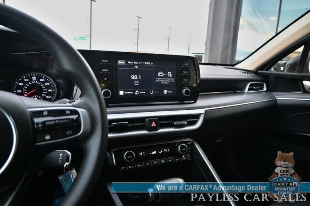 2022 Kia K5 LX / Auto Start / Premium Cloth Seats / Lane Departure & Forward Collision Alert / Apple CarPlay & Android Auto / USB Input / Back Up Camera / Cruise Control / Air Conditioning / Keyless Entry & Start / Alloy Wheels / 38 MPG Anchorage AK 2022 Kia K5 LX / Auto Start / Premium Cloth Seats / Lane Departure & Forward Collision Alert / Apple CarPlay & Android Auto / USB Input / Back Up Camera / Cruise Control / Air Conditioning / Keyless Entry & Start / Alloy Wheels / 38 MPG Anchorage AK