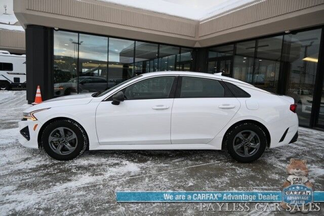 2022 Kia K5 LX / Auto Start / Premium Cloth Seats / Lane Departure & Forward Collision Alert / Apple CarPlay & Android Auto / USB Input / Back Up Camera / Cruise Control / Air Conditioning / Keyless Entry & Start / Alloy Wheels / 38 MPG Anchorage AK 2022 Kia K5 LX / Auto Start / Premium Cloth Seats / Lane Departure & Forward Collision Alert / Apple CarPlay & Android Auto / USB Input / Back Up Camera / Cruise Control / Air Conditioning / Keyless Entry & Start / Alloy Wheels / 38 MPG Anchorage AK