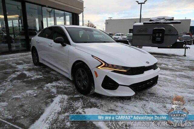 2022 Kia K5 LX / Auto Start / Premium Cloth Seats / Lane Departure & Forward Collision Alert / Apple CarPlay & Android Auto / USB Input / Back Up Camera / Cruise Control / Air Conditioning / Keyless Entry & Start / Alloy Wheels / 38 MPG Anchorage AK 2022 Kia K5 LX / Auto Start / Premium Cloth Seats / Lane Departure & Forward Collision Alert / Apple CarPlay & Android Auto / USB Input / Back Up Camera / Cruise Control / Air Conditioning / Keyless Entry & Start / Alloy Wheels / 38 MPG Anchorage AK