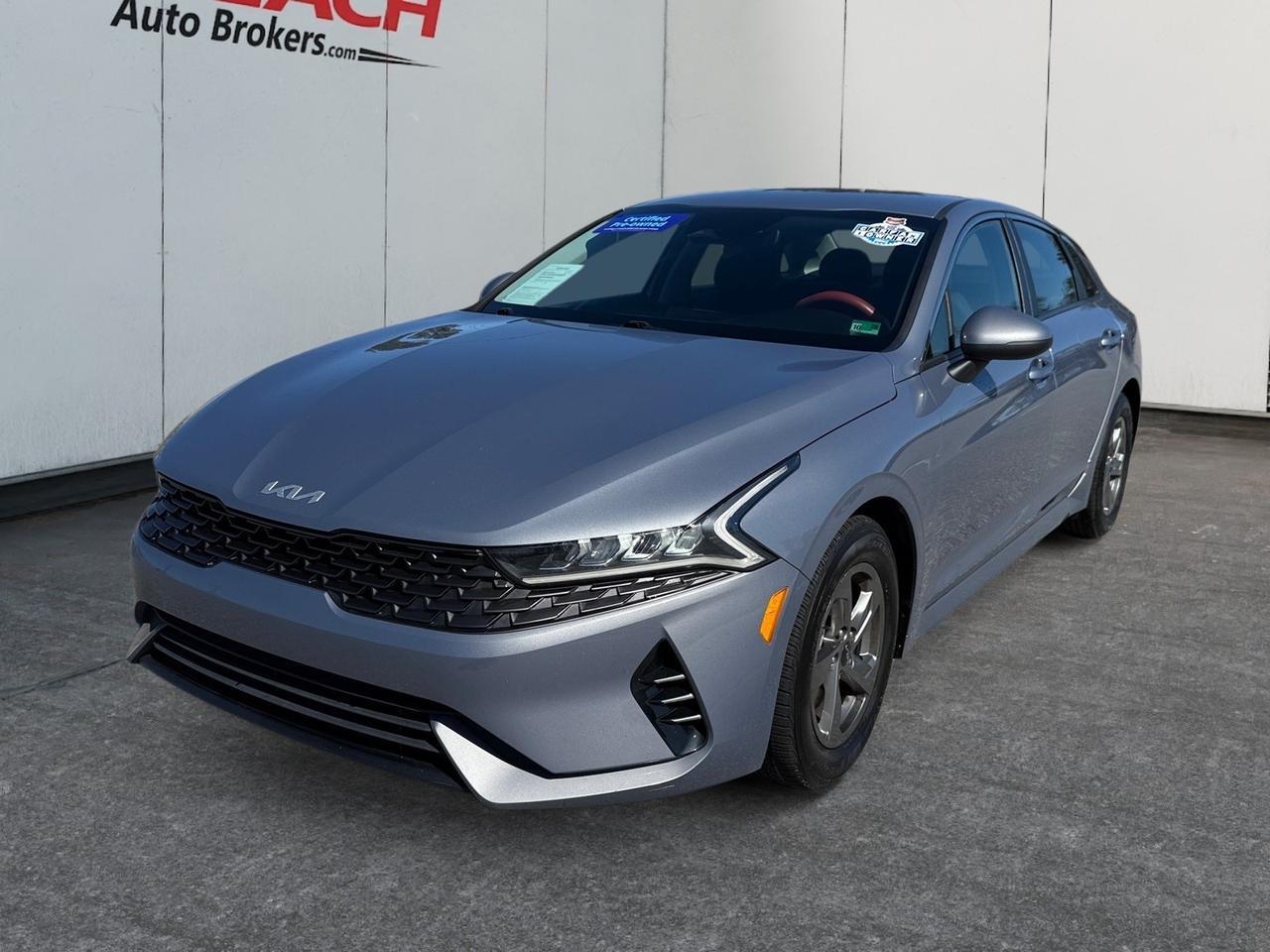 2022 Kia K5 LXS, BLUETOOTH, BACKUP CAMERA, POWER MIRRORS, BLIND SPOT ALERT, KEYLESS START, USB, AUX, CLEAN CARFAX, MAKE THIS KIA K5 YOURS TODAY!