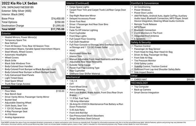 2022 Kia Rio LX Raleigh NC