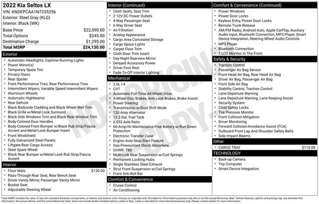 2022 Kia Seltos LX Raleigh NC