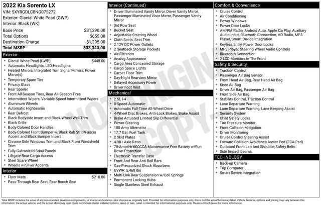 2022 Kia Sorento LX Raleigh NC