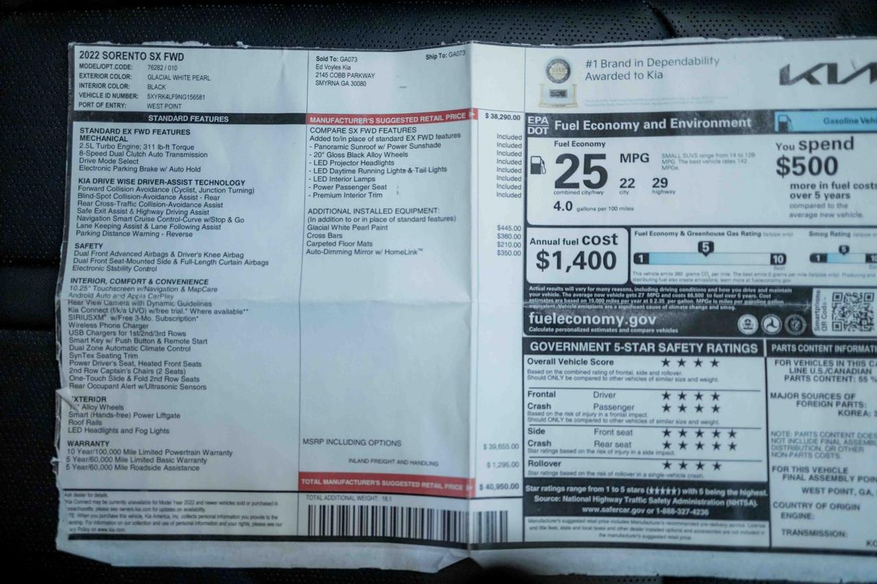 2022 Kia Sorento SX Marietta GA