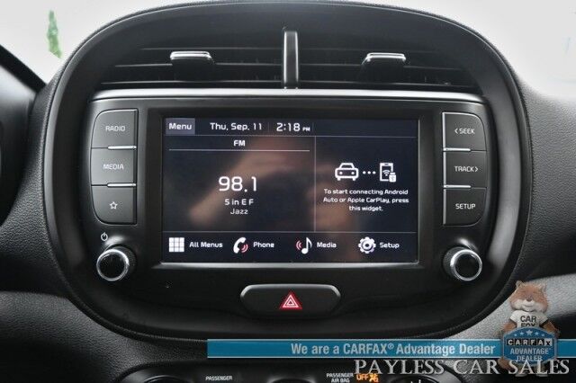 2022 Kia Soul LX / Automatic / 2.0L I4 / Power Mirrors, Windows, & Locks / Apple CarPlay & Android Auto / Bluetooth / Backup Camera / Cruise Control / Keyless Entry / 35 MPG / Only 14K Miles / 1-Owner Anchorage AK