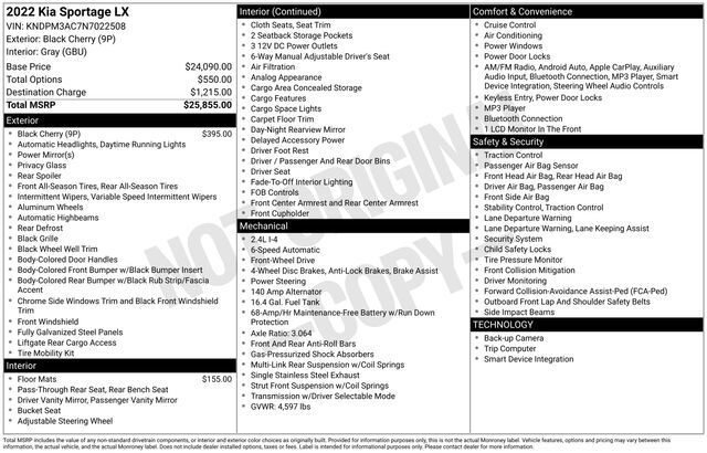 2022 Kia Sportage LX Raleigh NC