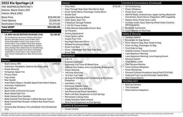 2022 Kia Sportage LX Raleigh NC