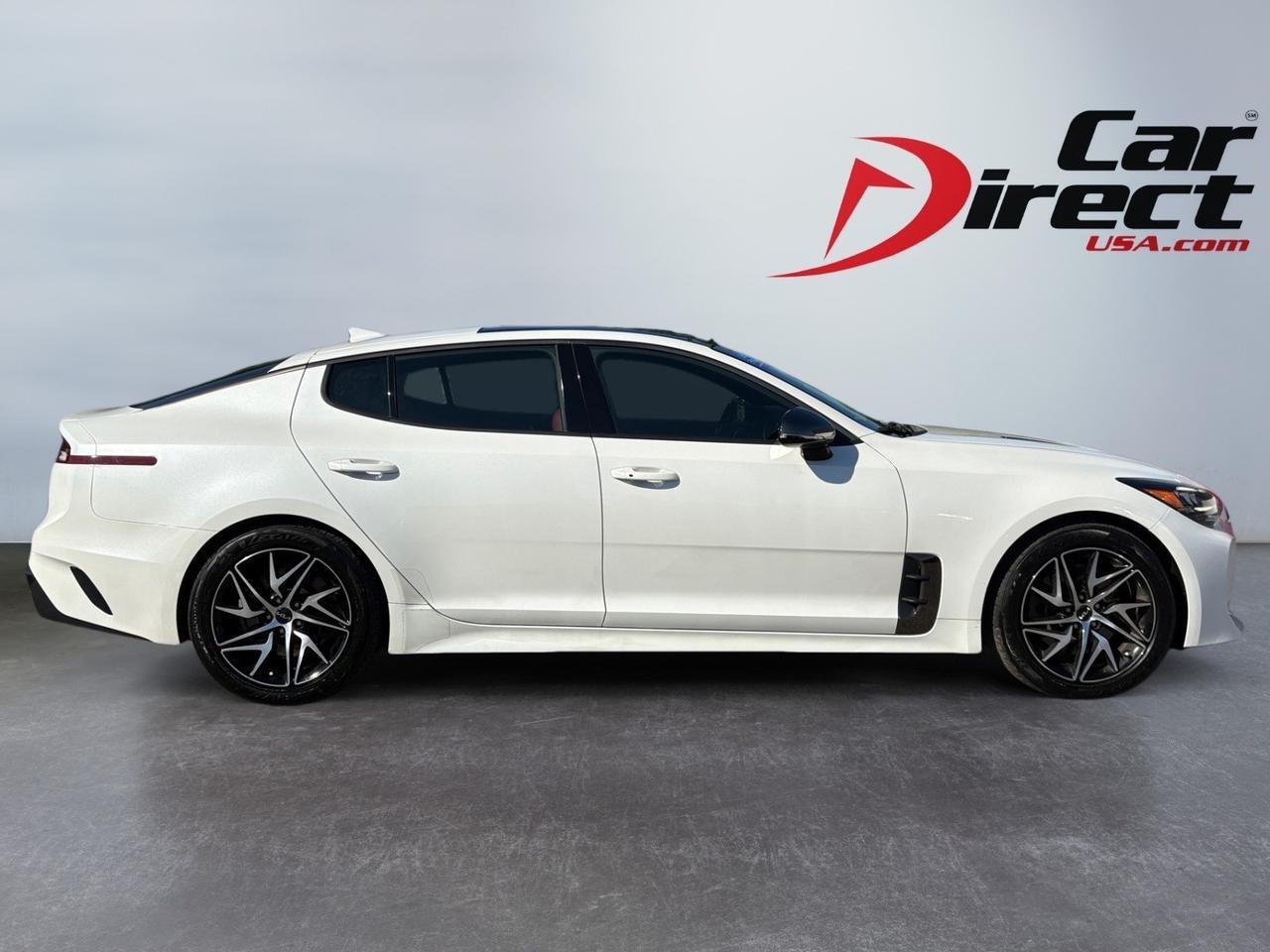 2022 Kia Stinger GT-Line, BLIND SPOT ALERT, LANE KEEP ASSIST, SMART CRUISE CONTROL, FORWARD COLLISION ASSIST, SUNROOF, APPLE CARPLAY/ANDROID AUTO, HEATED SEATS, WIRELESS PHONE CHARGER, LOW MILES, CLEAN CARFAX, STING THE RIDE!
