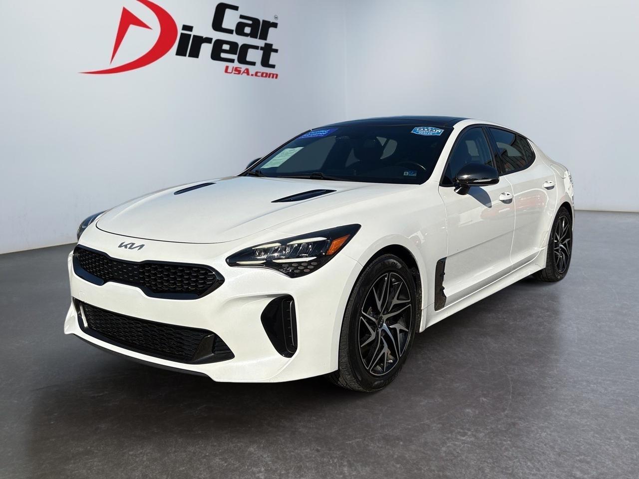 2022 Kia Stinger GT-Line, BLIND SPOT ALERT, LANE KEEP ASSIST, SMART CRUISE CONTROL, FORWARD COLLISION ASSIST, SUNROOF, APPLE CARPLAY/ANDROID AUTO, HEATED SEATS, WIRELESS PHONE CHARGER, LOW MILES, CLEAN CARFAX, STING THE RIDE! Virginia Beach VA