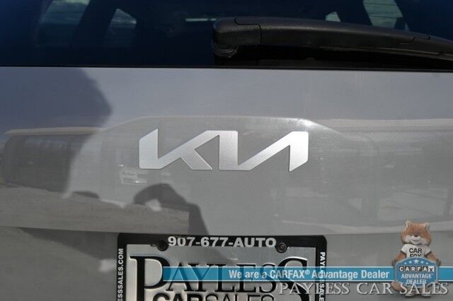 2022 Kia Telluride EX / AWD / Nightfall & Premium Pkg / Auto Start / Heated & Cooled Leather Seats / Heated Steering / Sunroof / NAV / Adaptive Cruise / Lane Depart & Blind Spot / Rear Captain Chairs / 3rd Row / Seats 7 / Tow Pkg / 1-Owner Anchorage AK