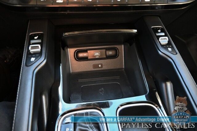 2022 Kia Telluride EX / AWD / Nightfall & Premium Pkg / Auto Start / Heated & Cooled Leather Seats / Heated Steering / Sunroof / NAV / Adaptive Cruise / Lane Depart & Blind Spot / Rear Captain Chairs / 3rd Row / Seats 7 / Tow Pkg / 1-Owner Anchorage AK