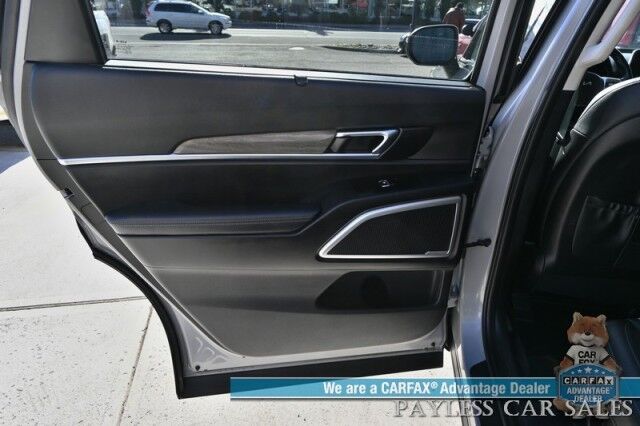 2022 Kia Telluride EX / AWD / Nightfall & Premium Pkg / Auto Start / Heated & Cooled Leather Seats / Heated Steering / Sunroof / NAV / Adaptive Cruise / Lane Depart & Blind Spot / Rear Captain Chairs / 3rd Row / Seats 7 / Tow Pkg / 1-Owner Anchorage AK