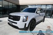 2022 Kia Telluride EX / AWD / Nightfall & Premium Pkg / Auto Start / Heated & Cooled Leather Seats / Heated Steering / Sunroof / NAV / Adaptive Cruise / Lane Depart & Blind Spot / Rear Captain Chairs / 3rd Row / Seats 7 / Tow Pkg / 1-Owner