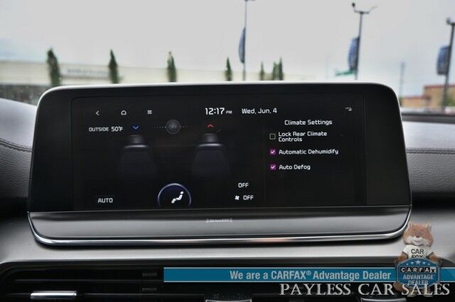 2022 Kia Telluride S / AWD / Auto Start / Power & Heated Leather Seats / NAV / Sunroof / Adaptive Cruise / Blind Spot & Lane Alert / Apple CarPlay & Android Auto / Keyless Entry & Start / 3rd Row / Seats 7 / 24 MPG / 1-Owner Anchorage AK