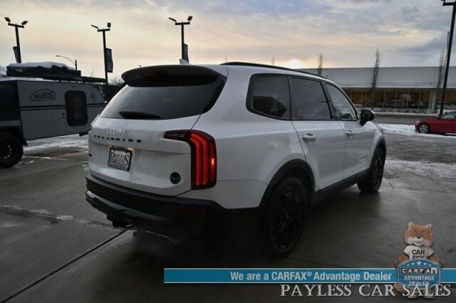 2022 Kia Telluride SX Prestige / Nightfall Pkg / AWD / Auto Start / Heated & Cooled Leather Seats / Heated Steering / NAV / Harmon Kardon / Sunroof / Adaptive Cruise / Lane Depart & Blind Spot / Back Up Cam / 3rd Row / Seats 7 / Tow Pkg / 1-Owner Anchorage AK 2022 Kia Telluride SX Prestige / Nightfall Pkg / AWD / Auto Start / Heated & Cooled Leather Seats / Heated Steering / NAV / Harmon Kardon / Sunroof / Adaptive Cruise / Lane Depart & Blind Spot / Back Up Cam / 3rd Row / Seats 7 / Tow Pkg / 1-Owner Anchorage AK