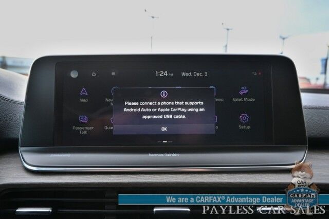 2022 Kia Telluride SX Prestige / Nightfall Pkg / AWD / Auto Start / Heated & Cooled Leather Seats / Heated Steering / NAV / Harmon Kardon / Sunroof / Adaptive Cruise / Lane Depart & Blind Spot / Back Up Cam / 3rd Row / Seats 7 / Tow Pkg / 1-Owner Anchorage AK 2022 Kia Telluride SX Prestige / Nightfall Pkg / AWD / Auto Start / Heated & Cooled Leather Seats / Heated Steering / NAV / Harmon Kardon / Sunroof / Adaptive Cruise / Lane Depart & Blind Spot / Back Up Cam / 3rd Row / Seats 7 / Tow Pkg / 1-Owner Anchorage AK