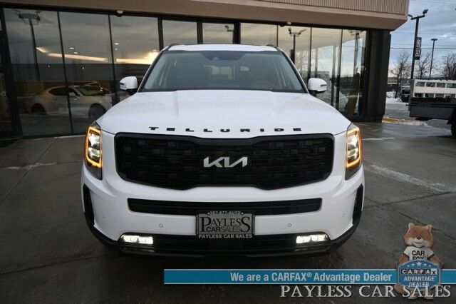 2022 Kia Telluride SX Prestige / Nightfall Pkg / AWD / Auto Start / Heated & Cooled Leather Seats / Heated Steering / NAV / Harmon Kardon / Sunroof / Adaptive Cruise / Lane Depart & Blind Spot / Back Up Cam / 3rd Row / Seats 7 / Tow Pkg / 1-Owner Anchorage AK 2022 Kia Telluride SX Prestige / Nightfall Pkg / AWD / Auto Start / Heated & Cooled Leather Seats / Heated Steering / NAV / Harmon Kardon / Sunroof / Adaptive Cruise / Lane Depart & Blind Spot / Back Up Cam / 3rd Row / Seats 7 / Tow Pkg / 1-Owner Anchorage AK