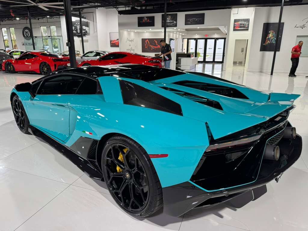 2022 Lamborghini Aventador LP 780-4 Ultimae Roadster,Blu Glauco paint,Ad Personam interior,Sensonum audio system AND MUCH MORE! Fort Lauderdale FL