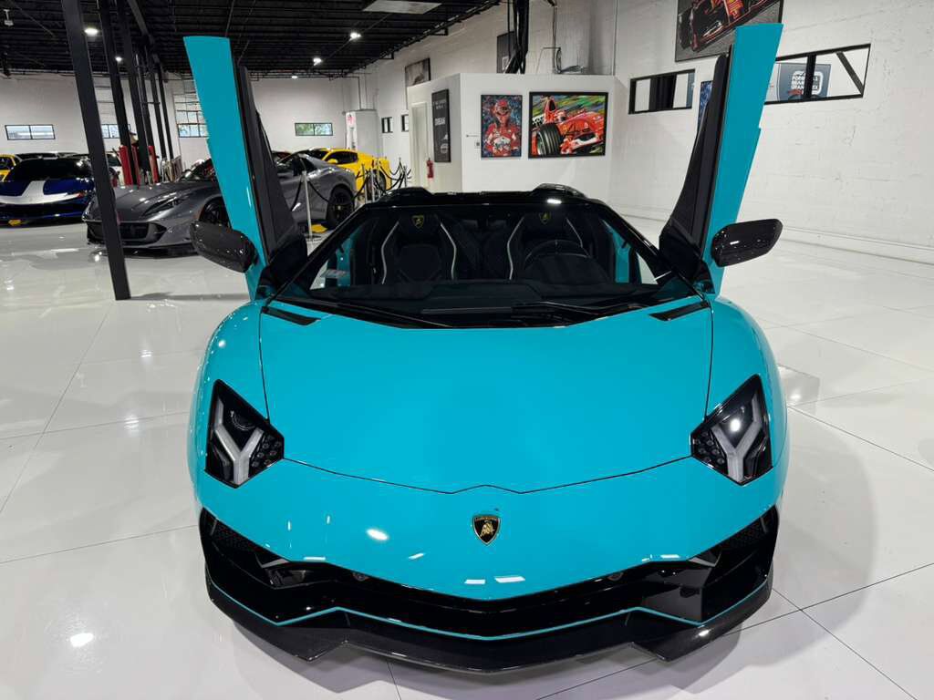 2022 Lamborghini Aventador LP 780-4 Ultimae Roadster,Blu Glauco paint,Ad Personam interior,Sensonum audio system AND MUCH MORE! Fort Lauderdale FL