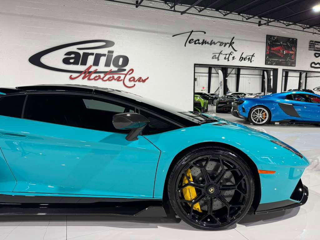 2022 Lamborghini Aventador LP 780-4 Ultimae Roadster,Blu Glauco paint,Ad Personam interior,Sensonum audio system AND MUCH MORE! Fort Lauderdale FL