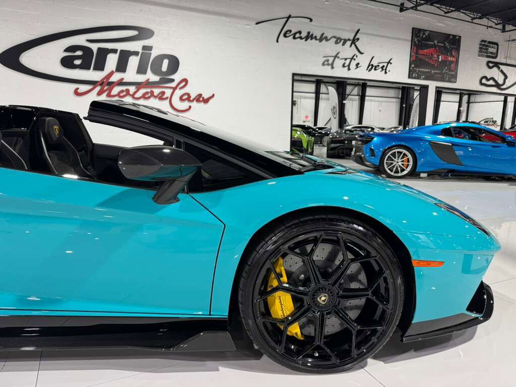 2022 Lamborghini Aventador LP 780-4 Ultimae Roadster,Blu Glauco paint,Ad Personam interior,Sensonum audio system AND MUCH MORE! Fort Lauderdale FL