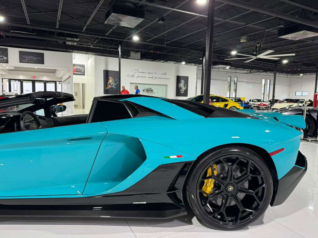 2022 Lamborghini Aventador LP 780-4 Ultimae Roadster,Blu Glauco paint,Ad Personam interior,Sensonum audio system AND MUCH MORE! Fort Lauderdale FL