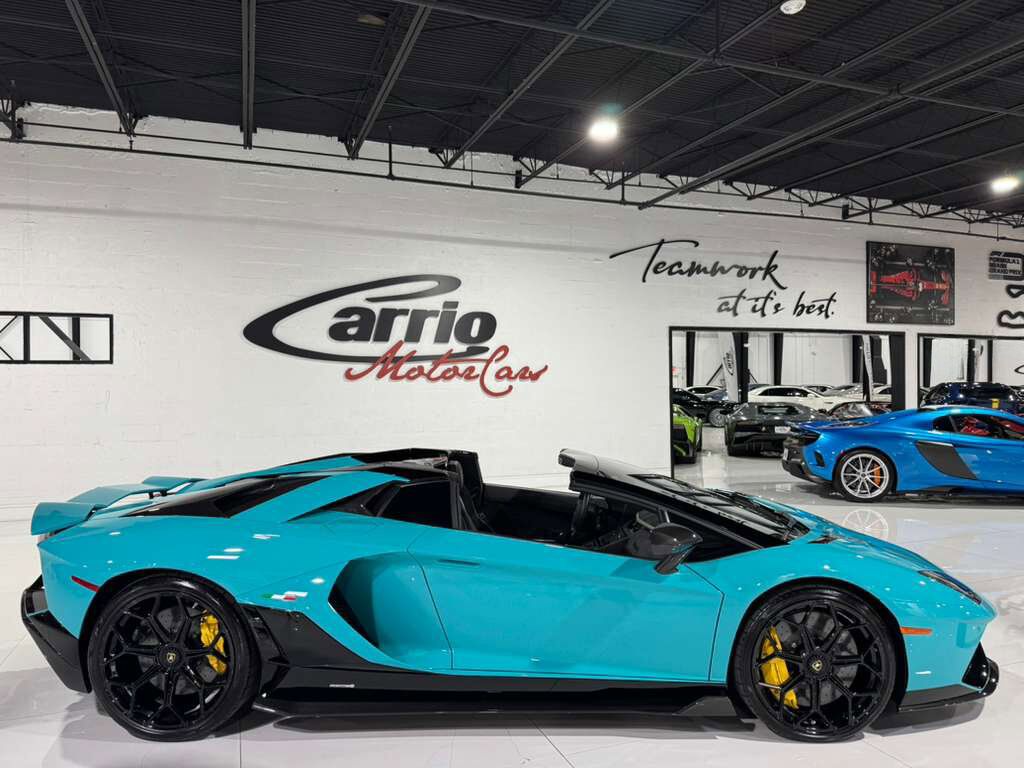 2022 Lamborghini Aventador LP 780-4 Ultimae Roadster,Blu Glauco paint,Ad Personam interior,Sensonum audio system AND MUCH MORE! Fort Lauderdale FL