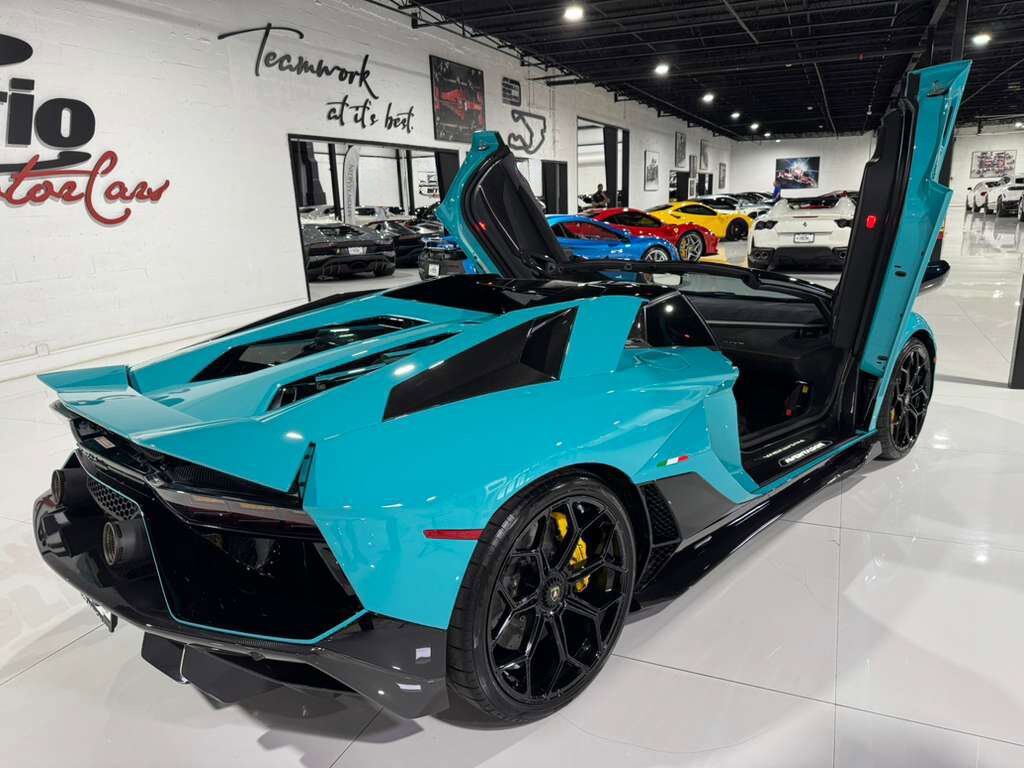 2022 Lamborghini Aventador LP 780-4 Ultimae Roadster,Blu Glauco paint,Ad Personam interior,Sensonum audio system AND MUCH MORE! Fort Lauderdale FL
