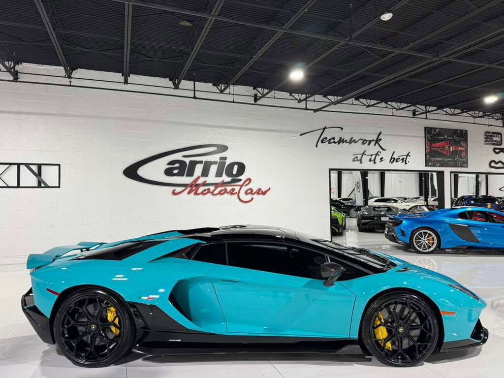 2022 Lamborghini Aventador LP 780-4 Ultimae Roadster,Blu Glauco paint,Ad Personam interior,Sensonum audio system AND MUCH MORE! Fort Lauderdale FL