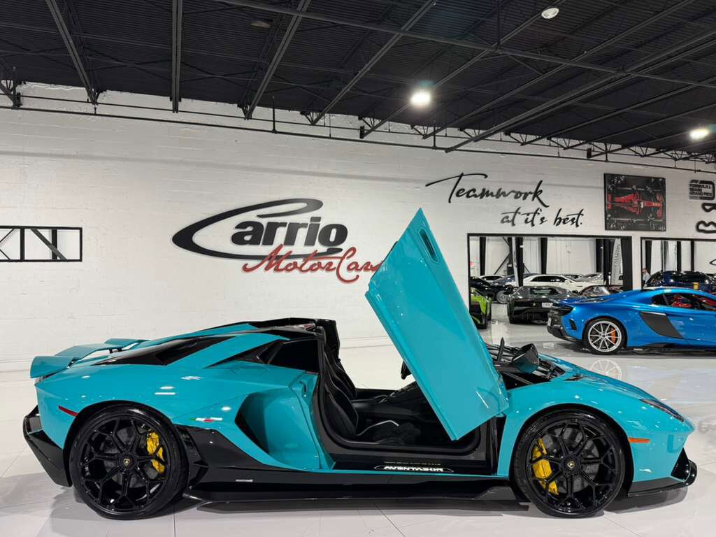 2022 Lamborghini Aventador LP 780-4 Ultimae Roadster,Blu Glauco paint,Ad Personam interior,Sensonum audio system AND MUCH MORE! Fort Lauderdale FL