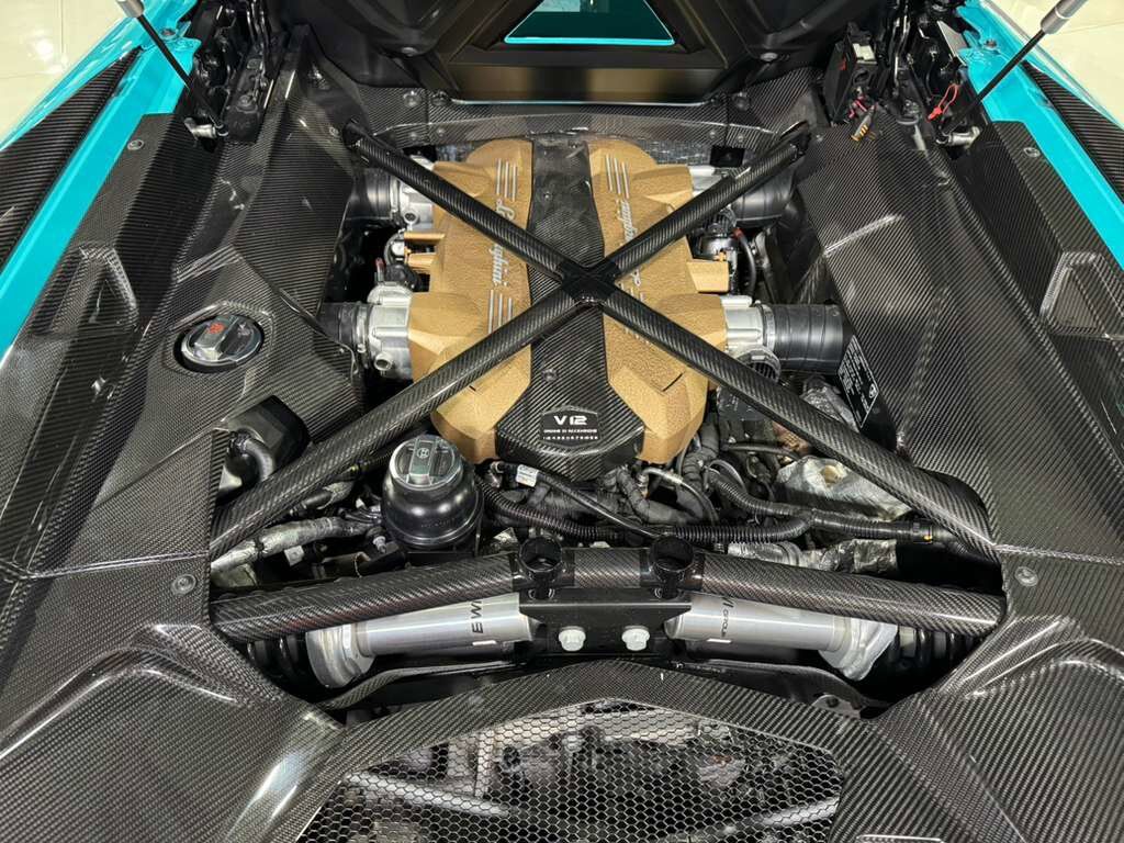 2022 Lamborghini Aventador LP 780-4 Ultimae Roadster,Blu Glauco paint,Ad Personam interior,Sensonum audio system AND MUCH MORE! Fort Lauderdale FL