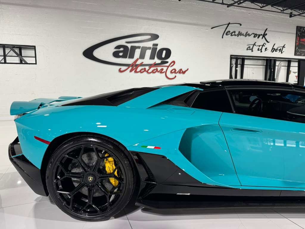 2022 Lamborghini Aventador LP 780-4 Ultimae Roadster,Blu Glauco paint,Ad Personam interior,Sensonum audio system AND MUCH MORE! Fort Lauderdale FL