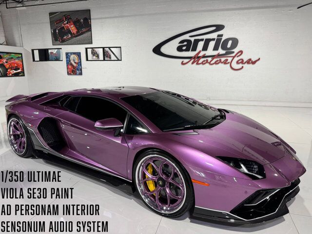 2022 Lamborghini Aventador LP 780-4 Ultimae Viola SE30 paint, Ad Personam interior, Sensonum audio system AND MUCH MORE!! Fort Lauderdale FL