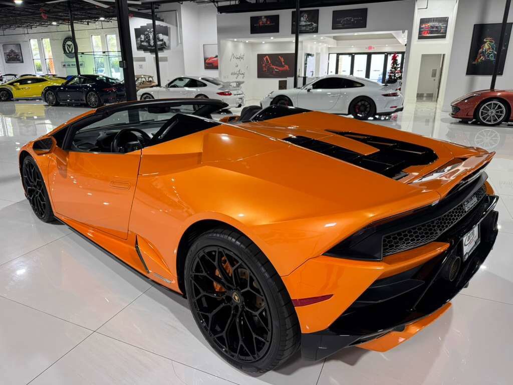 2022 Lamborghini Huracan EVO Spyder RWD Arancio Borealis paint/calipers Fort Lauderdale FL