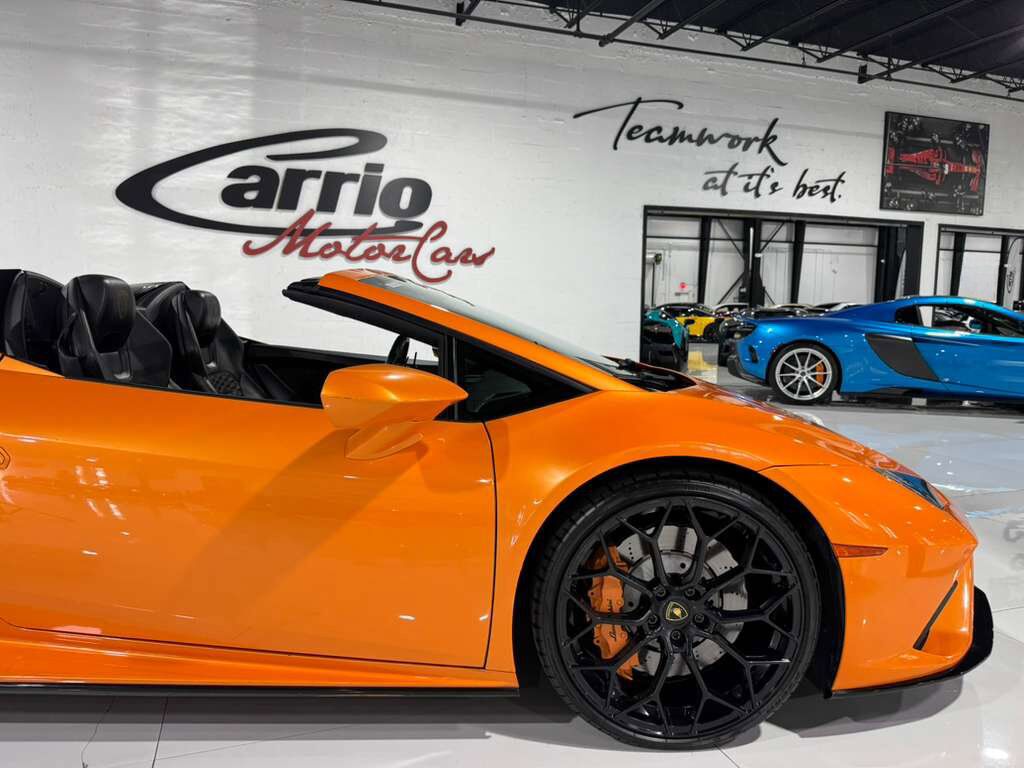 2022 Lamborghini Huracan EVO Spyder RWD Arancio Borealis paint/calipers Fort Lauderdale FL