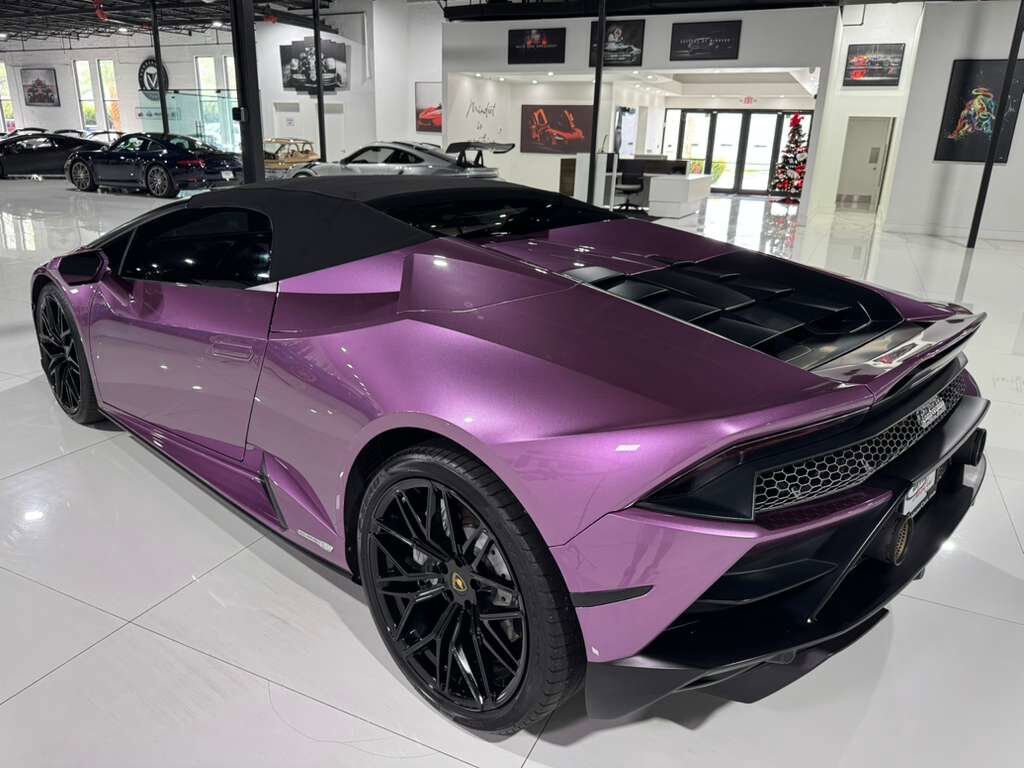 2022 Lamborghini Huracan EVO Spyder RWD SE Viola paint, carbon fiber racing seats AND MUCH MORE!! Fort Lauderdale FL