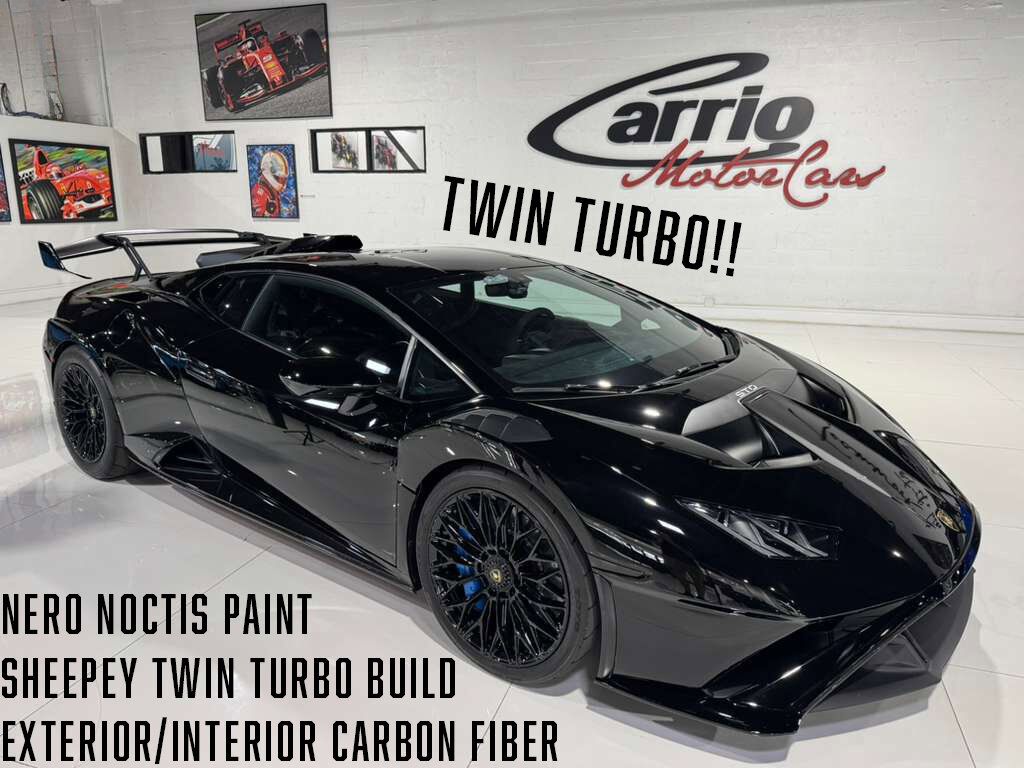 2022 Lamborghini Huracan STO SHEEPEY TWIN TURBO BUILD!! Nero Noctis paint, carbon galore AND MUCH MORE!! Fort Lauderdale FL
