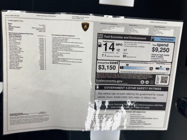 2022 Lamborghini Urus *$45,000 IN OPTIONS* *BLACK ON RED/BLACK* *1-OWNER* San Diego CA