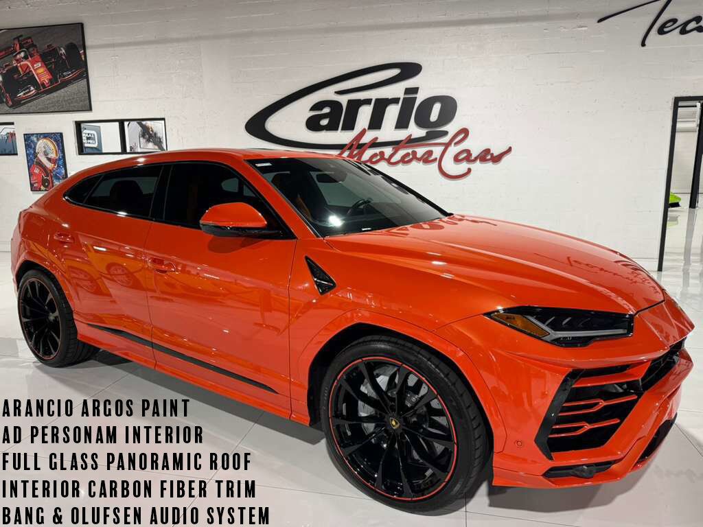 2022 Lamborghini Urus Arancio Argos paint, Ad Personam interior, Bang & Olufsen audio, interior carbon AND MUCH MORE!!