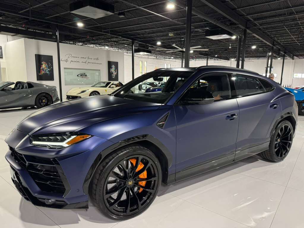 2022 Lamborghini Urus Blu Astraeus Matt paint, Arancio Atlas calipers,Ad Personam interior, Bang & Olufsen system & MORE!! Fort Lauderdale FL