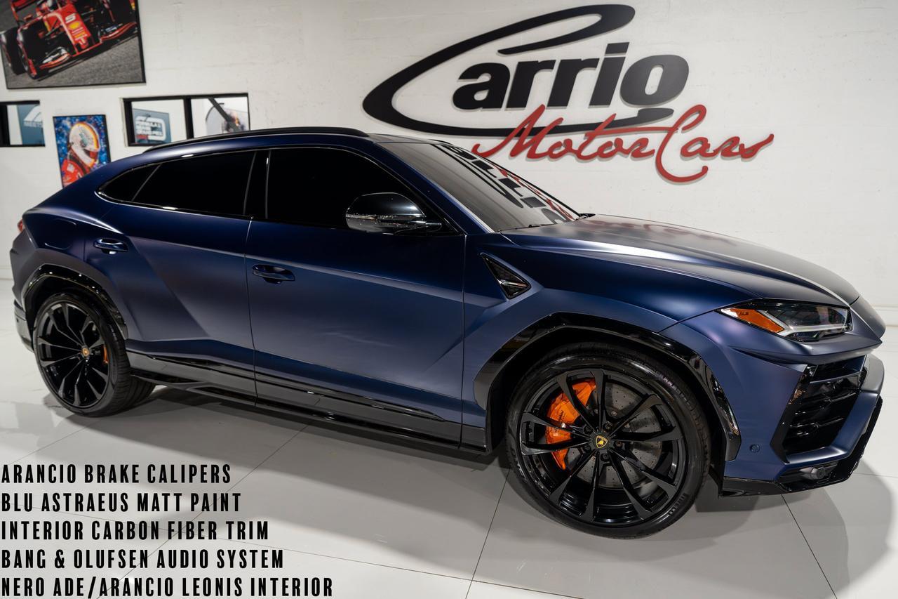2022 Lamborghini Urus Blu Astraeus Matt paint, Arancio calipers,Ad Personam interior, Bang & Olufsen system & MORE!!