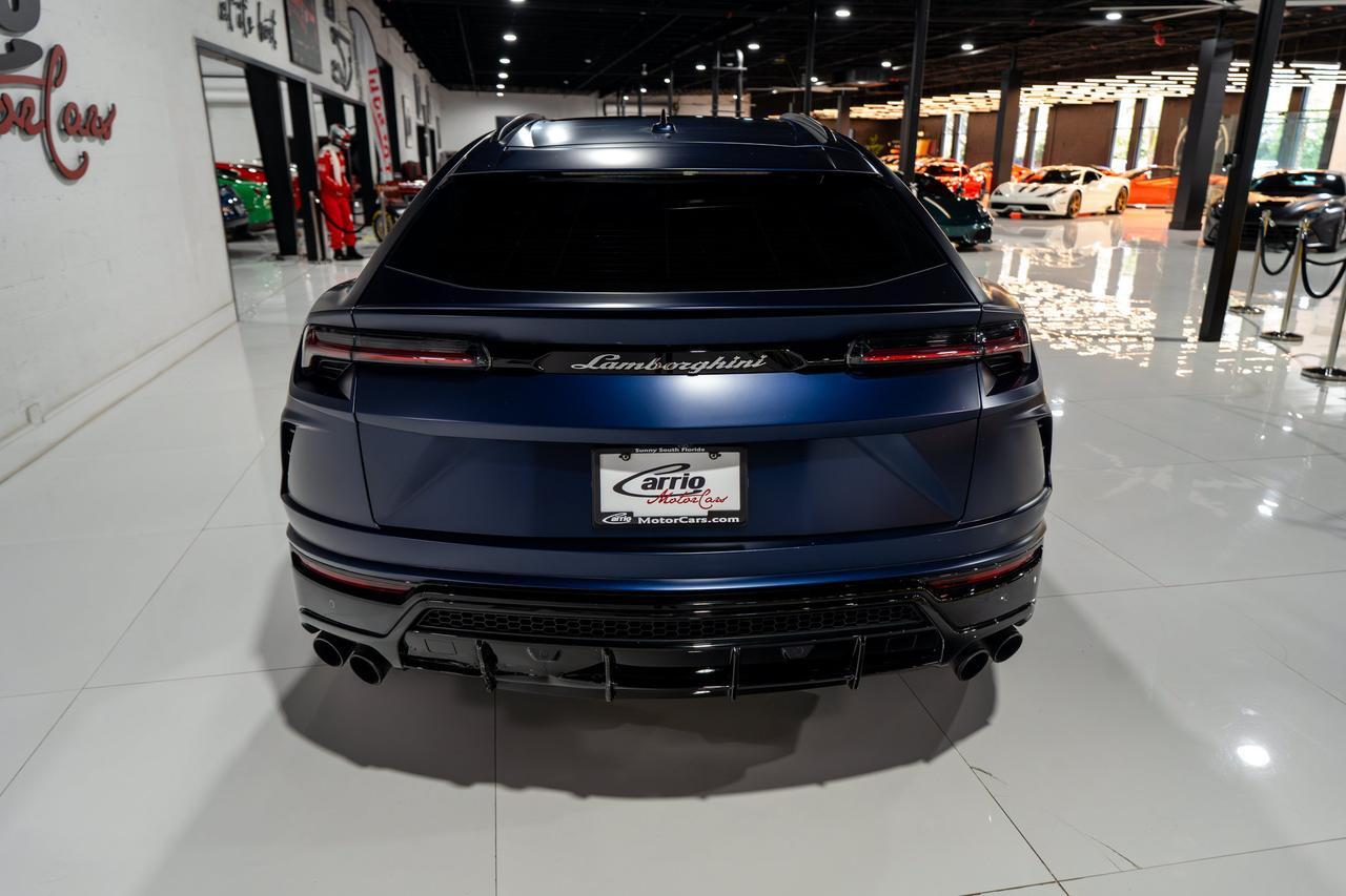 2022 Lamborghini Urus Blu Astraeus Matt paint, Arancio calipers,Ad Personam interior, Bang & Olufsen system & MORE!! Fort Lauderdale FL