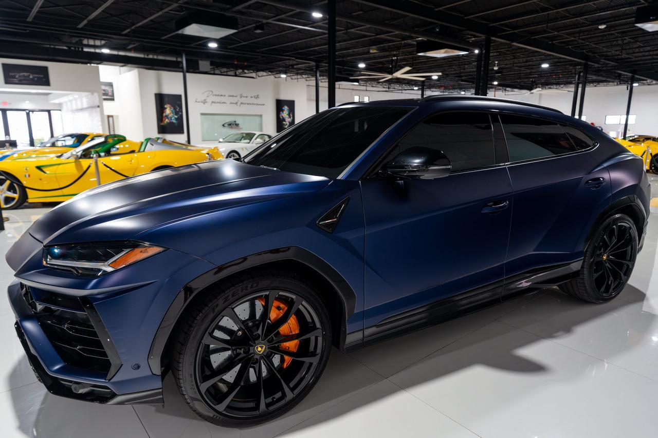 2022 Lamborghini Urus Blu Astraeus Matt paint, Arancio calipers,Ad Personam interior, Bang & Olufsen system & MORE!!