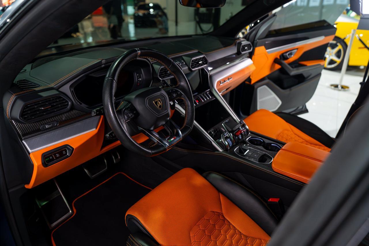 2022 Lamborghini Urus Blu Astraeus Matt paint, Arancio calipers,Ad Personam interior, Bang & Olufsen system & MORE!! Fort Lauderdale FL