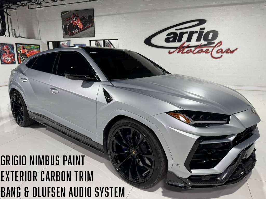 2022 Lamborghini Urus Grigio Nimbus paint, exterior carbon fiber trim, Bang & Olufsen audio system AND MUCH MORE!!!