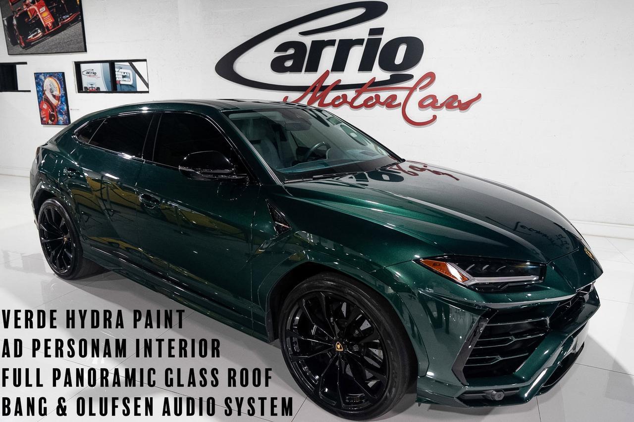 2022 Lamborghini Urus Verde Hydra paint, Ad Personam interior, pano roof, Bang & Olufsen audio system AND MUCH MORE!!!
